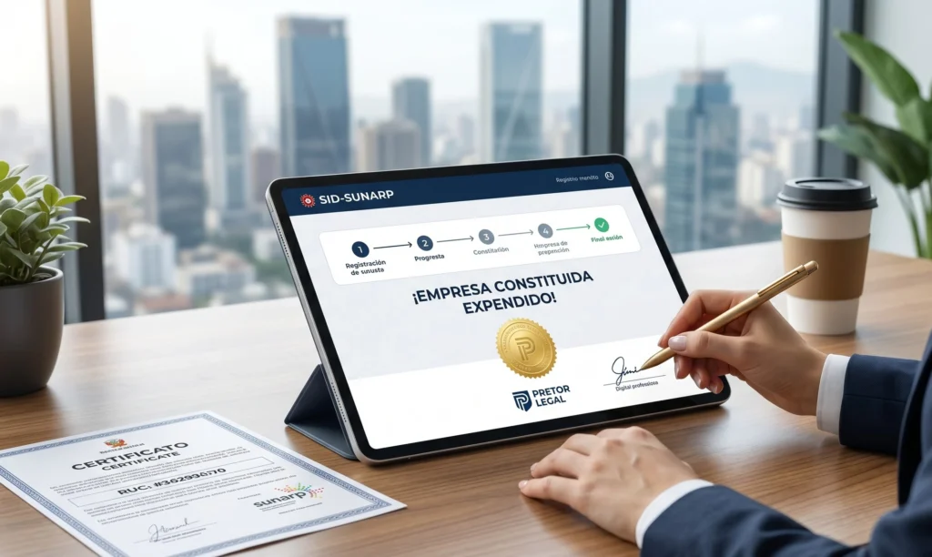 Cómo constituir una empresa en el Perú: Guía paso a paso vía SID-SUNARP